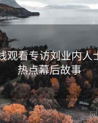 51网在线观看专访刘业内人士：社会热点幕后故事