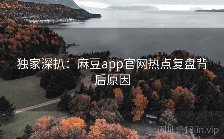 独家深扒：麻豆app官网热点复盘背后原因