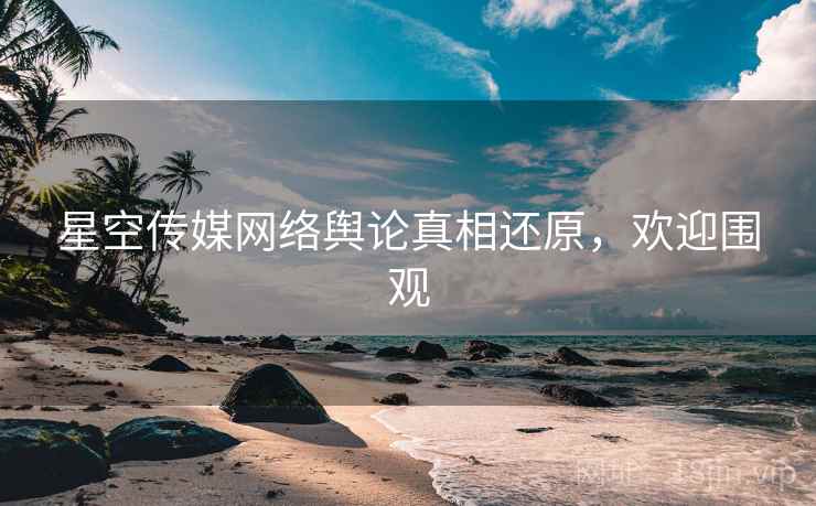星空传媒网络舆论真相还原，欢迎围观
