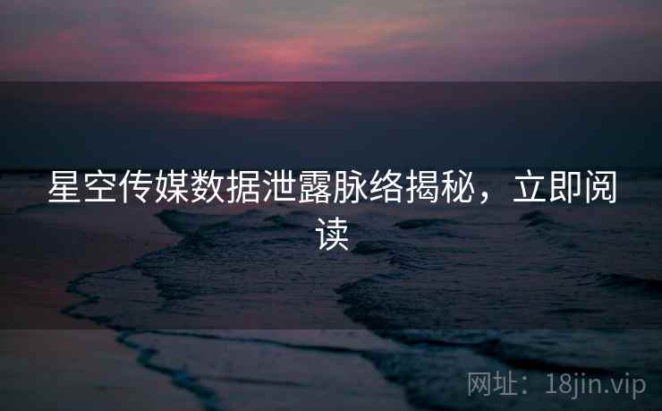 星空传媒数据泄露脉络揭秘，立即阅读