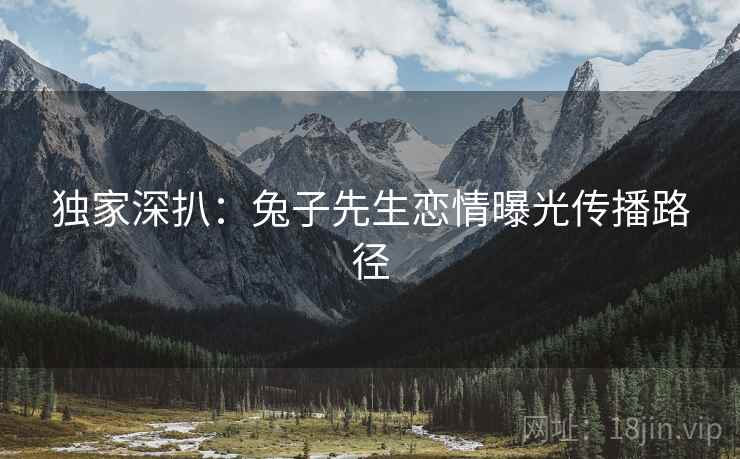 独家深扒：兔子先生恋情曝光传播路径